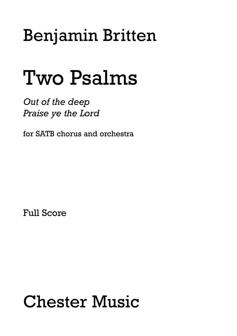 Two Psalms (Score)
