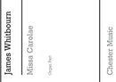 Missa Carolae (Revised 2012) - Organ Score