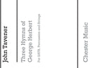 Three Hymns Of George Herbert (SATB, Percussion and String Orchestra)