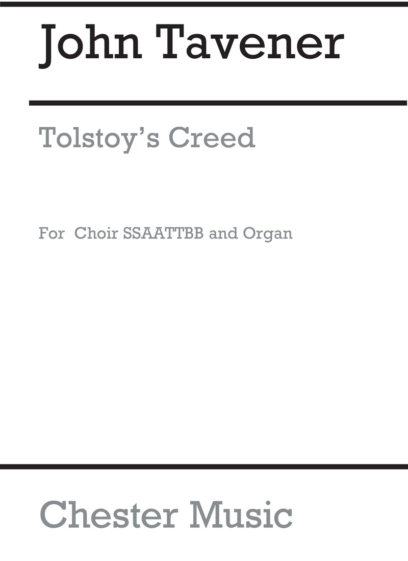 Tolstoy's Creed