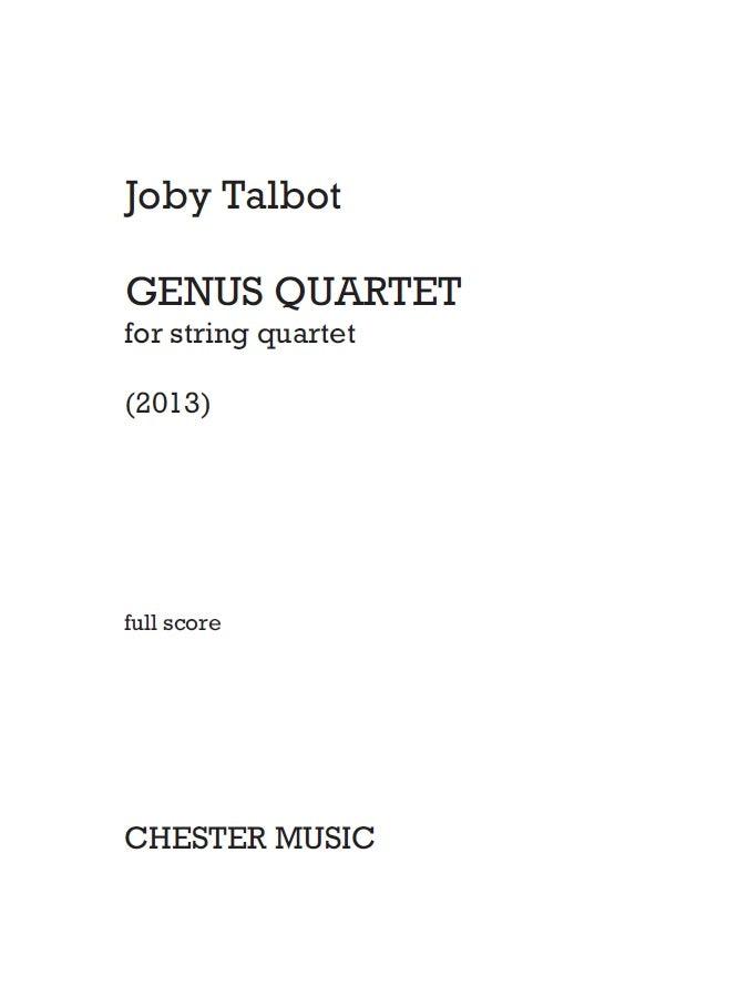 Genus Quartet (For String Quartet)