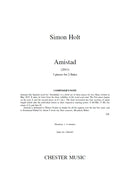 Simon Holt: Amistad