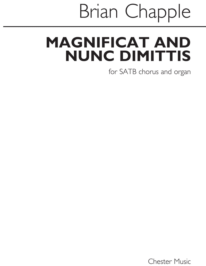 Magnificat And Nunc Dimittis