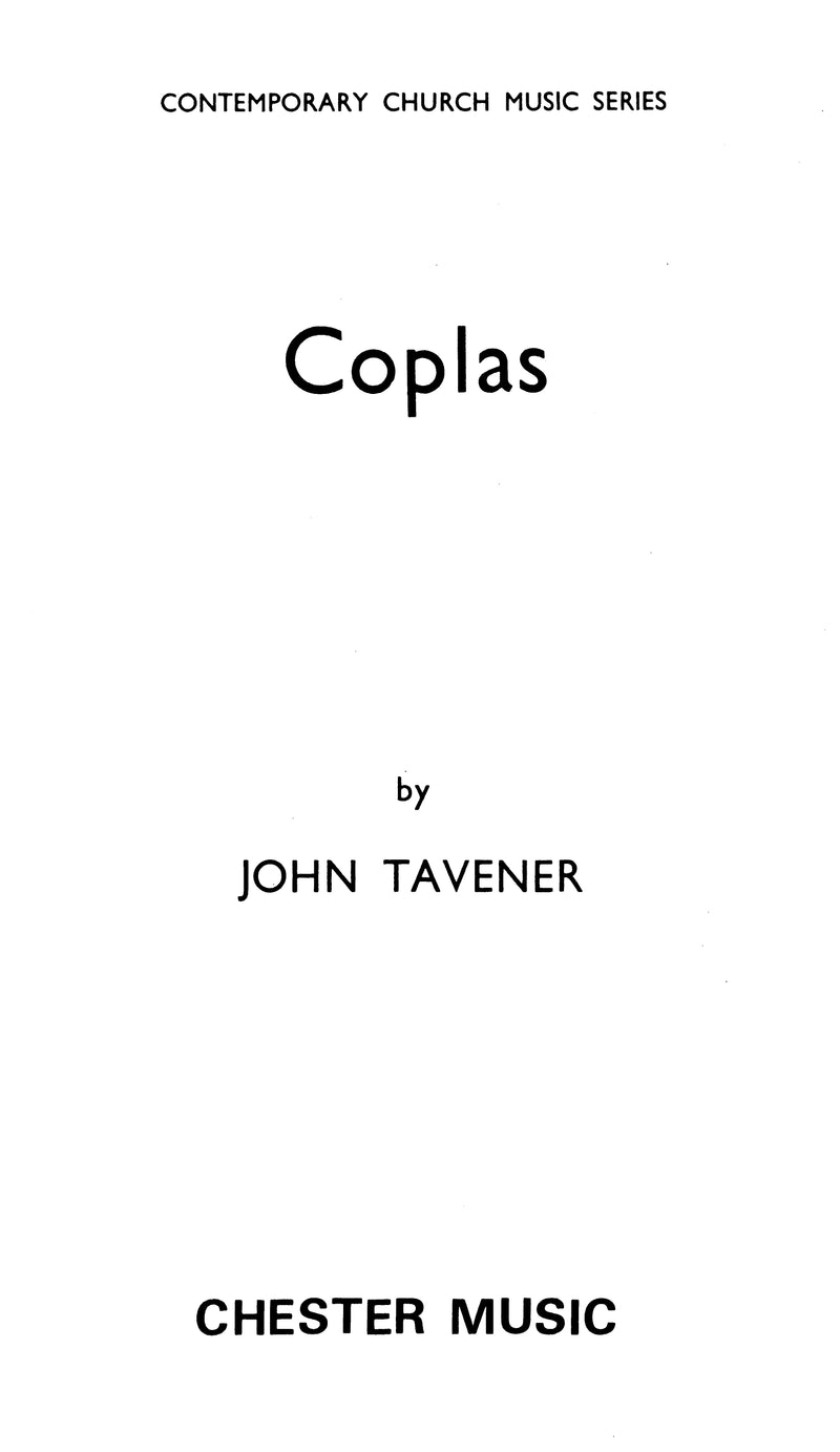 Coplas (SATB and Electronics)