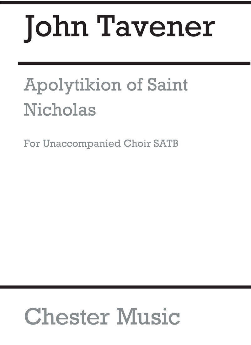 Apolytikion Of Saint Nicholas