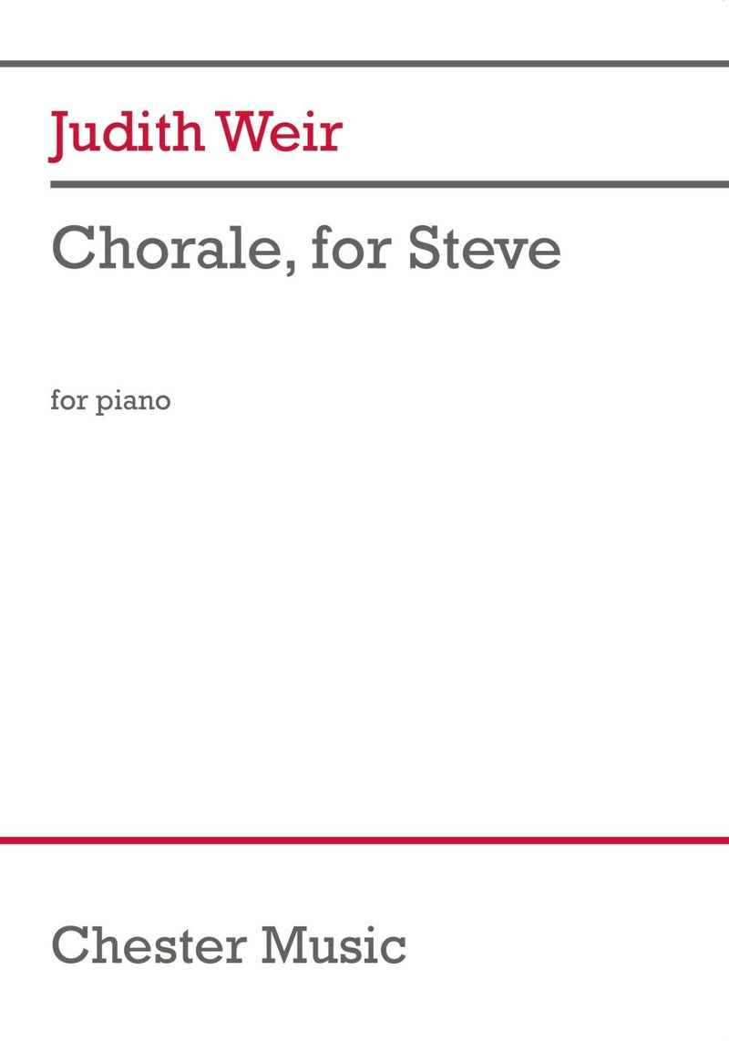 Chorale, for Steve