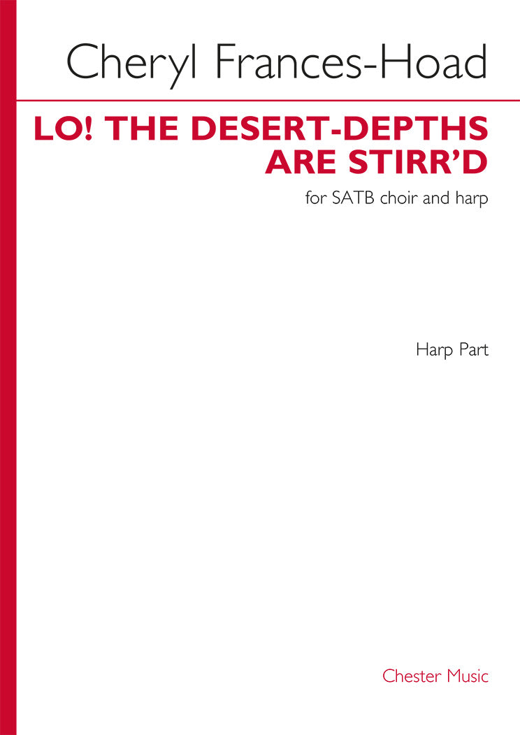 Lo! The Desert-Depths Are Stirr'd (Harp part)