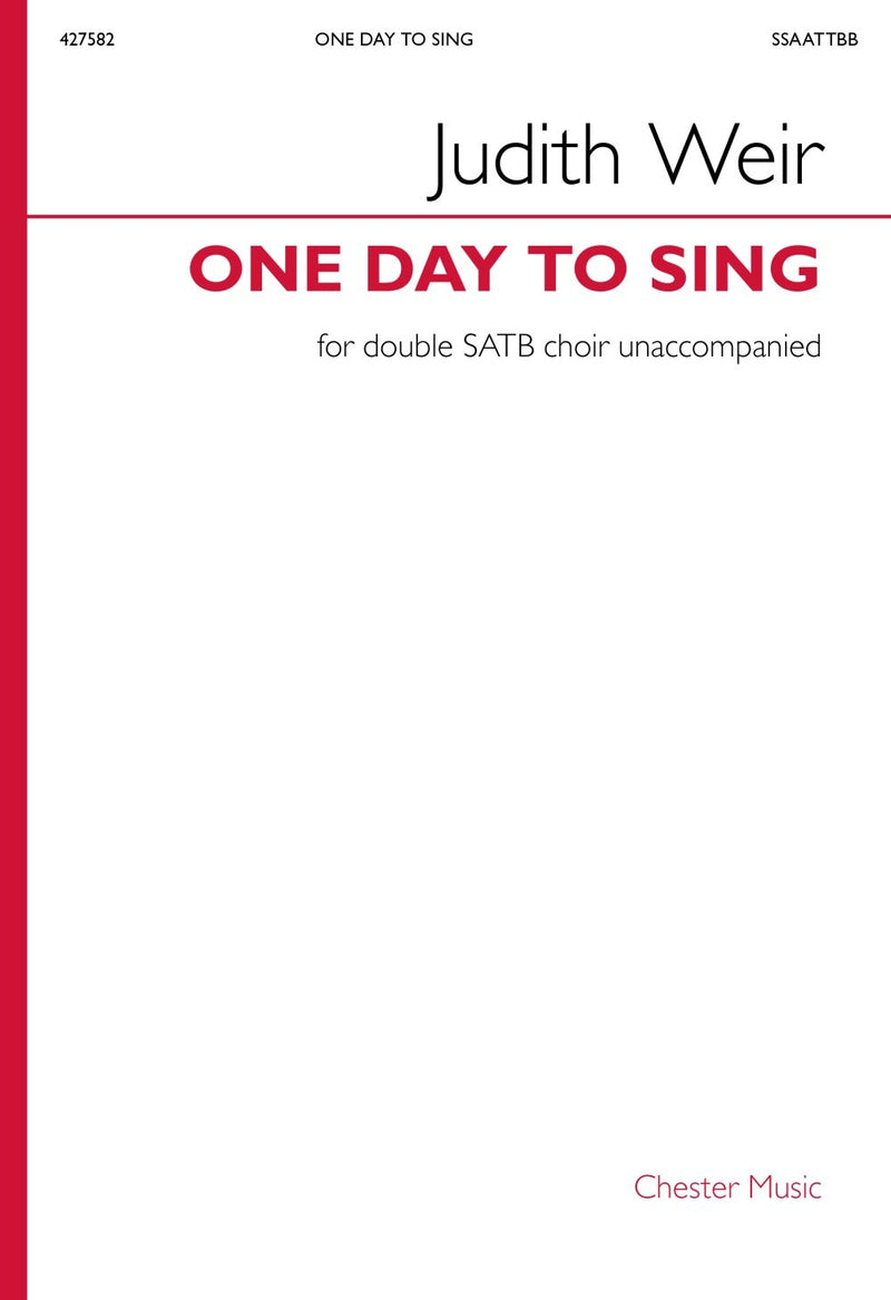 One Day To Sing