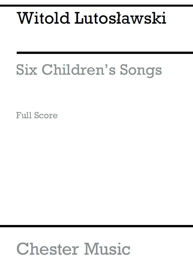 Six Children's Songs