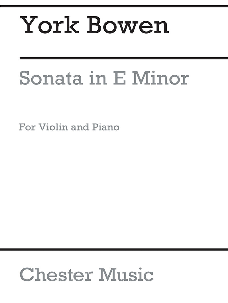 Sonata In E Minor Op.112