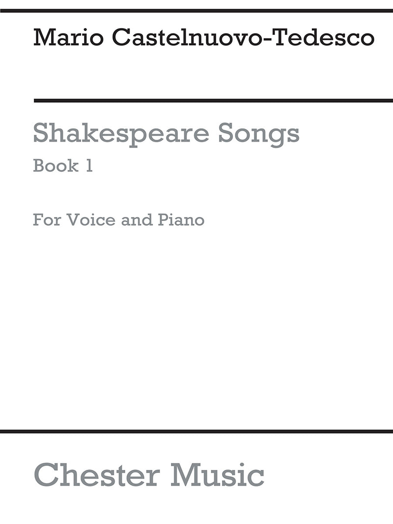 Shakespeare Songs Book 1