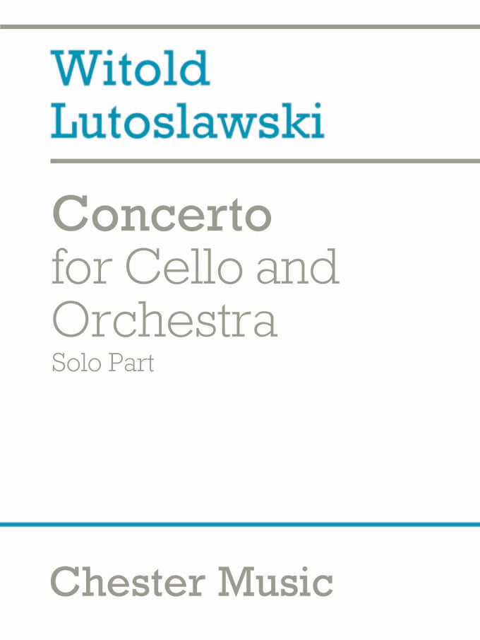 Concerto For Cello And Orchestra (Solo Part)