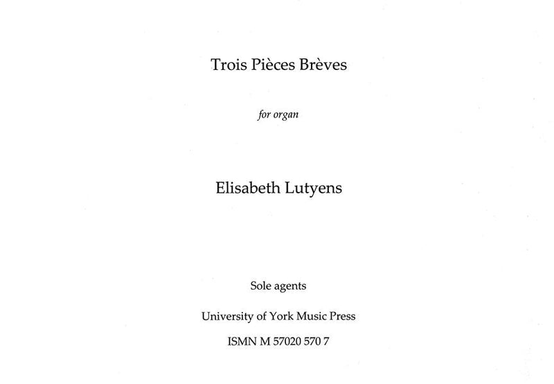 Trois Pieces Breves From Op.74