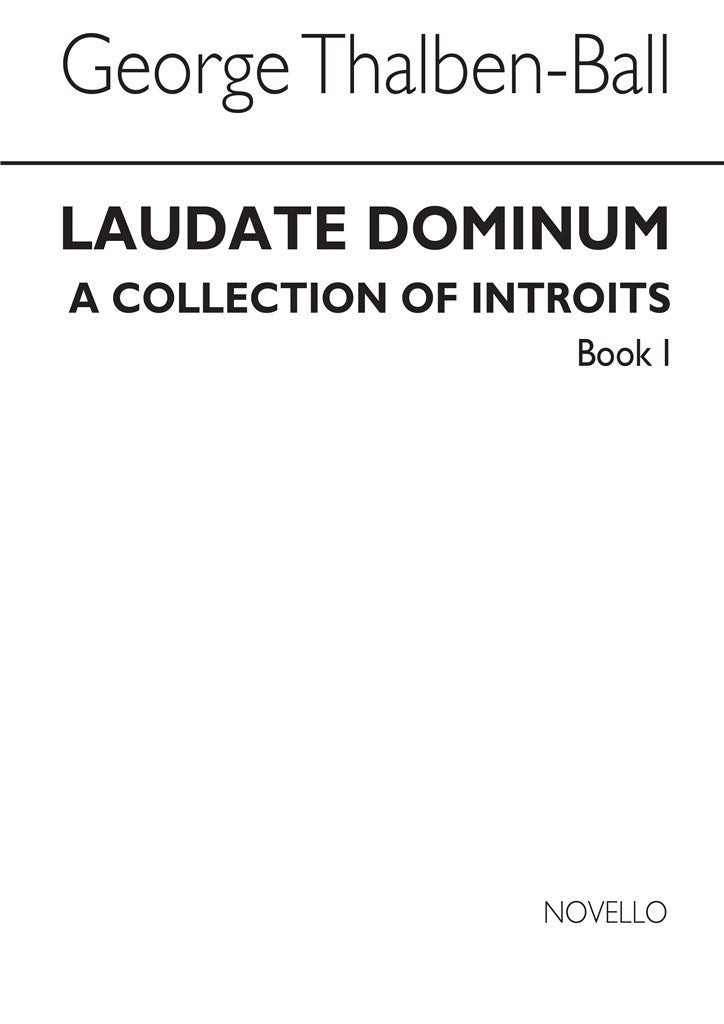 Laudate Dominum- A Collection of Introits Book 1