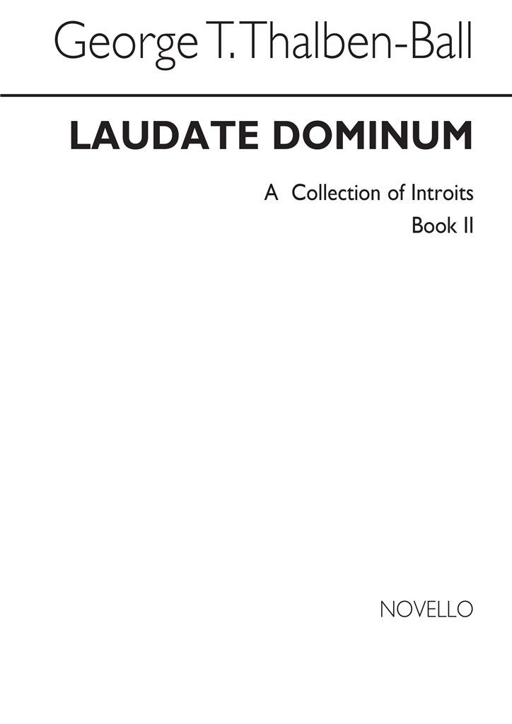 Laudate Dominum- A Collection of Introits Book 2