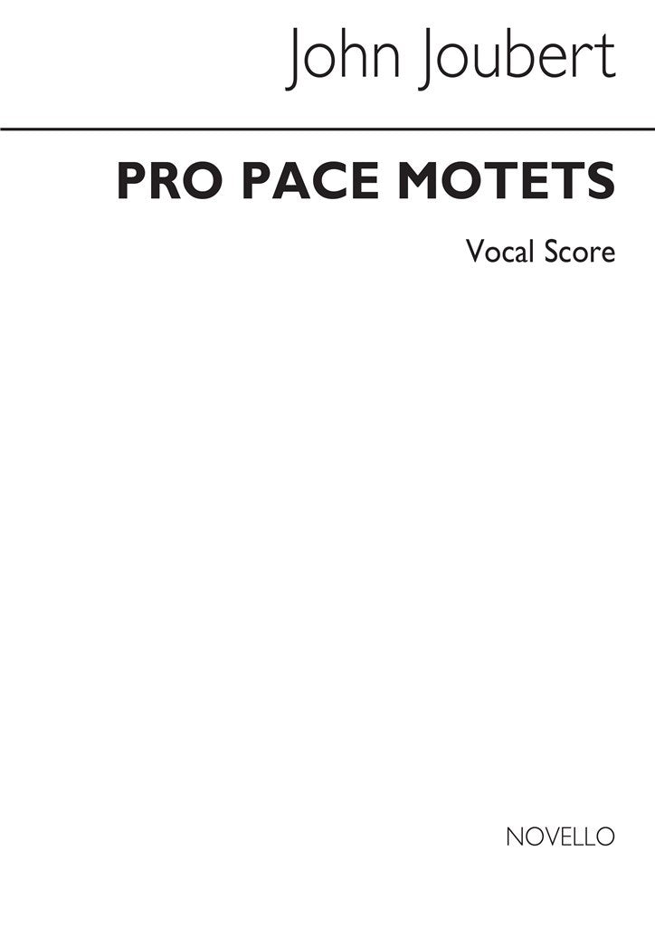 Pro Pace Motets for Double Choir