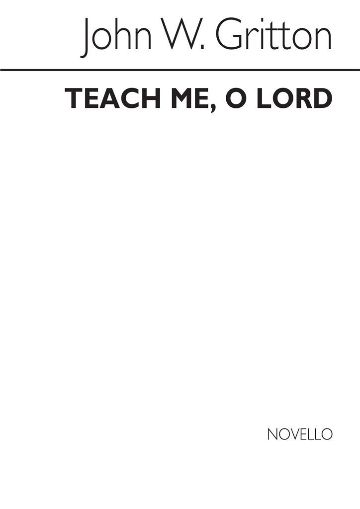 Teach Me O Loard