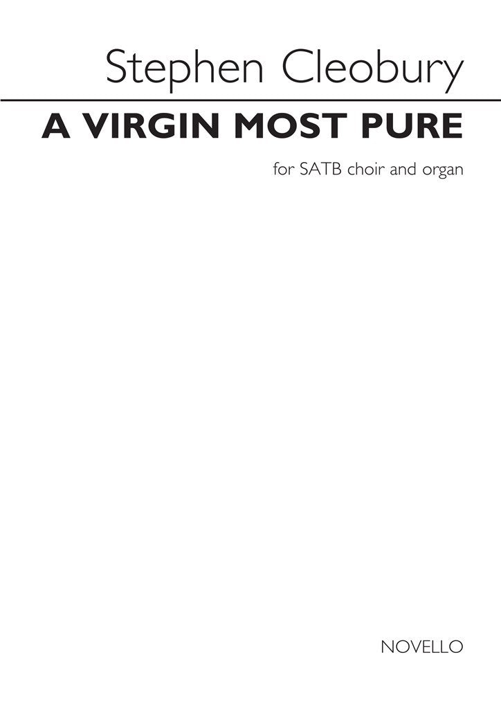 A Virgin Most Pure (Choral Score)