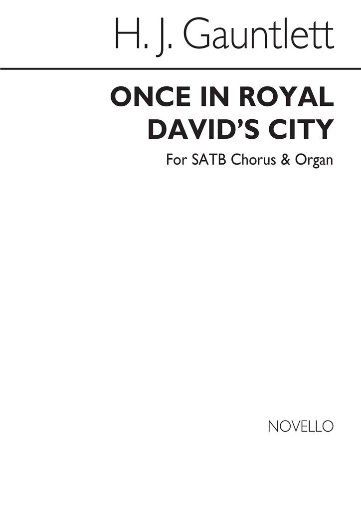 Once In Royal David's City (Choral Score)