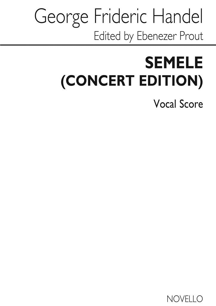 Semele (Abridged Edition)- Vocal Score
