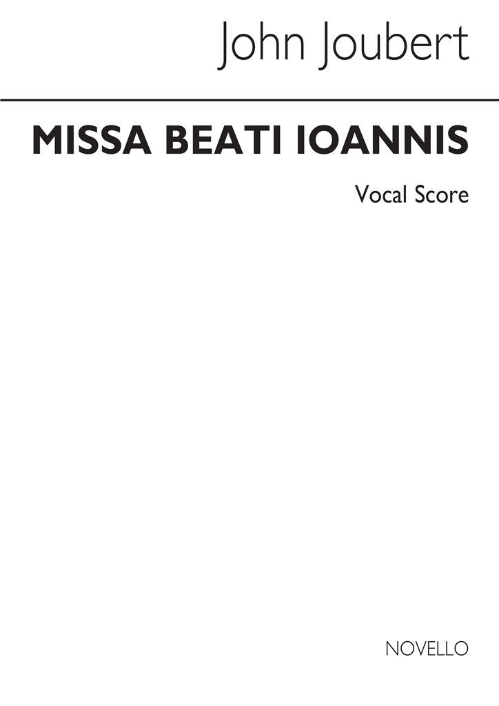 Missa Beati Ioannis Op.37