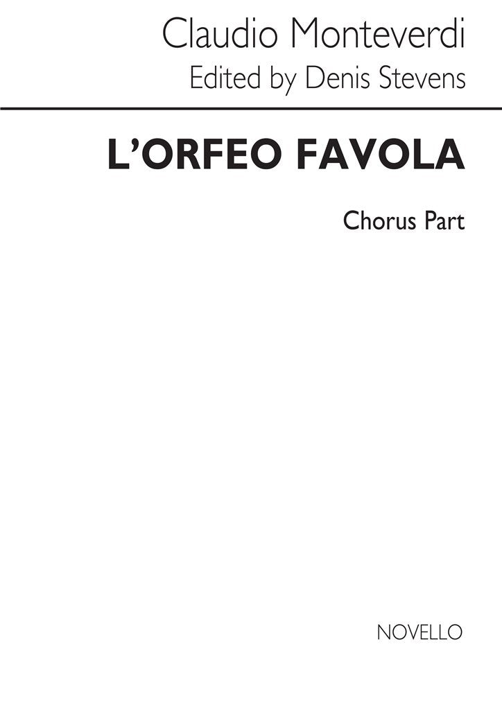 L'Orfeo Choral Part