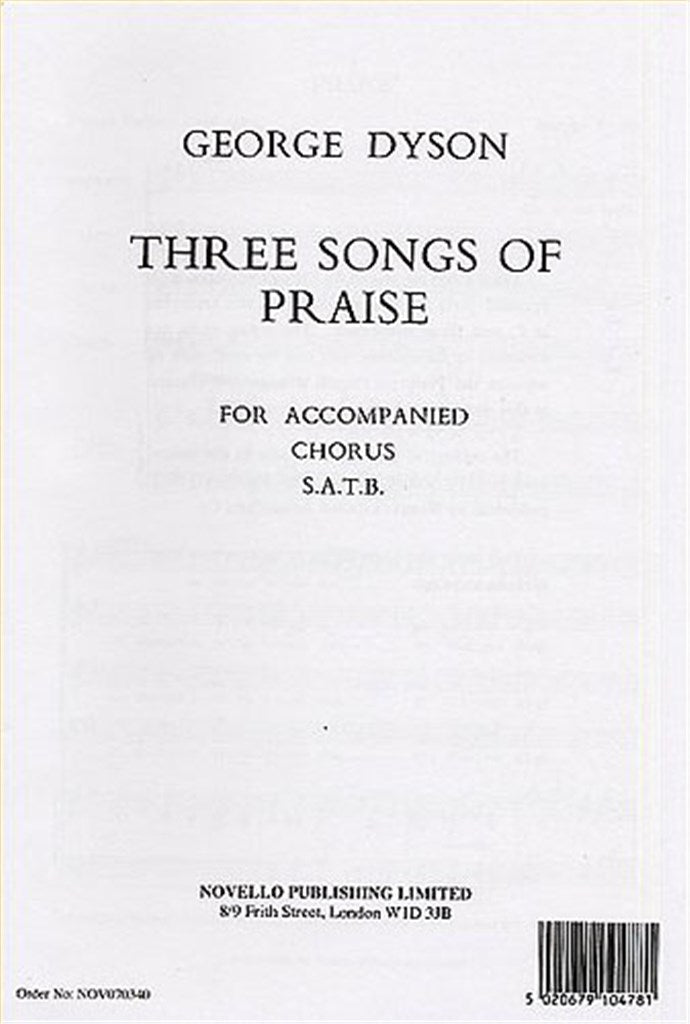 Three Songs of Praise