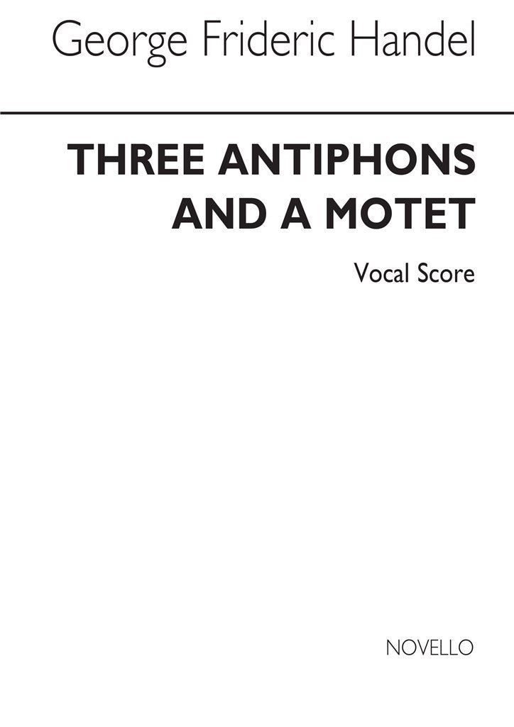 Three Antiphons and A Motet For Vespers