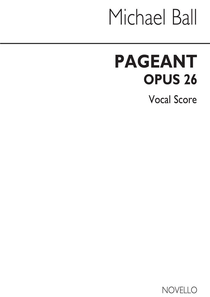 Pageant (op.26) for SATB Chorus and Chamber group