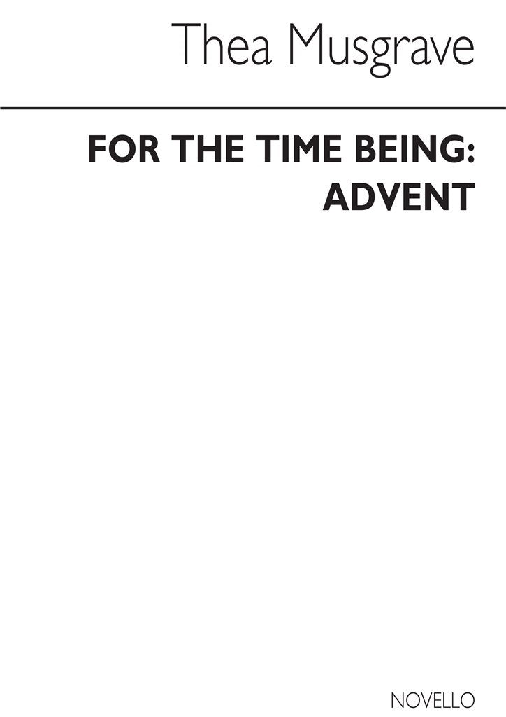 For The Time Being - Advent