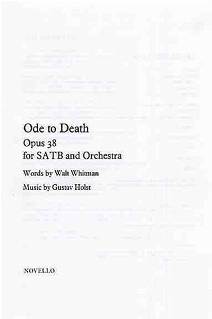 Ode To Death Op.38 (Score Only)