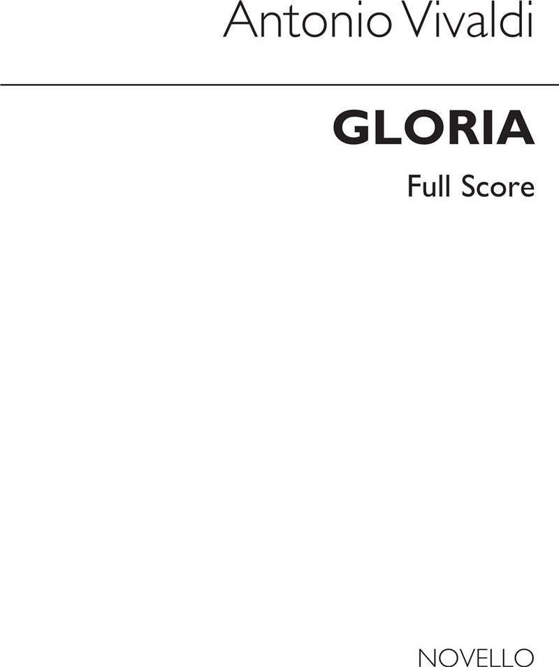 Gloria in D RV.589 (Cameron ed.) - Full Score