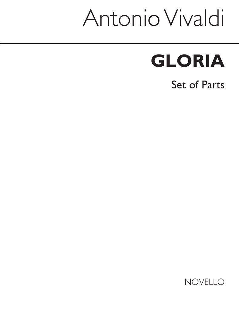 Gloria in D RV.589 (Cameron ed.) - Parts