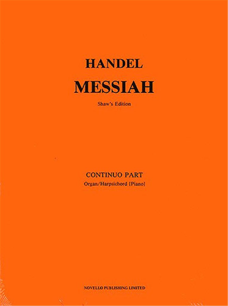 Messiah (ed. Watkins Shaw), Continuo part