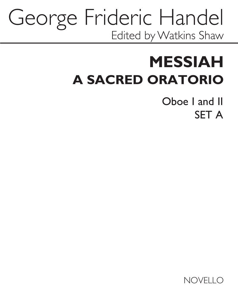 Messiah (ed. Watkins Shaw), Oboe part