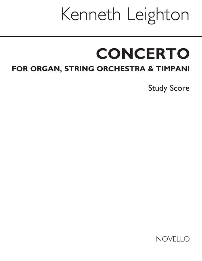 Concerto for organ, strings and timpani, Op.58