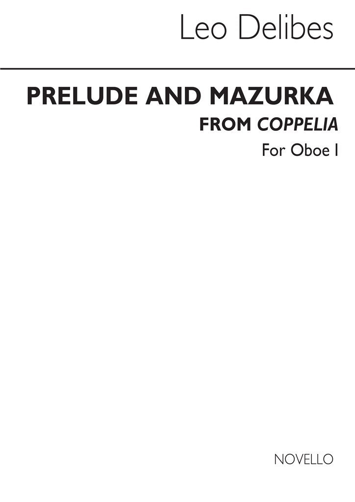 Prelude & Mazurka from 'Coppelia' (Oboe 1 part)
