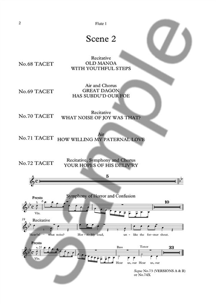 Samson (Flute Parts)