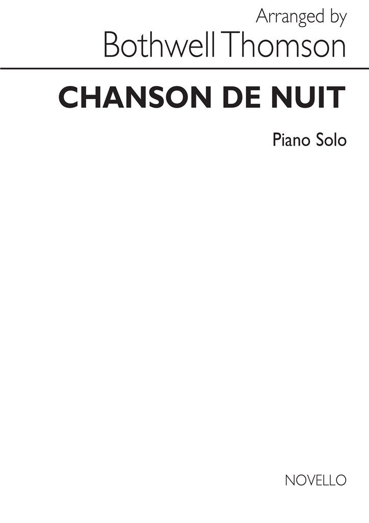 Chanson de Nuit (Piano)