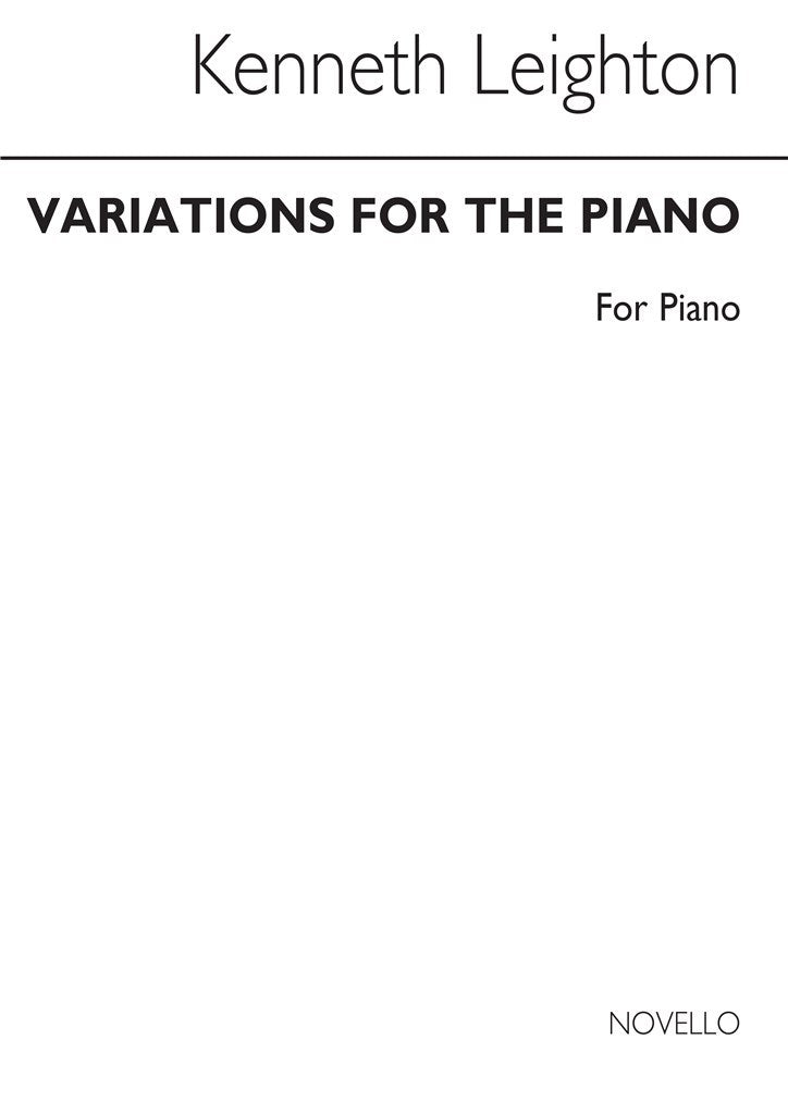 Variations For Piano Op. 30