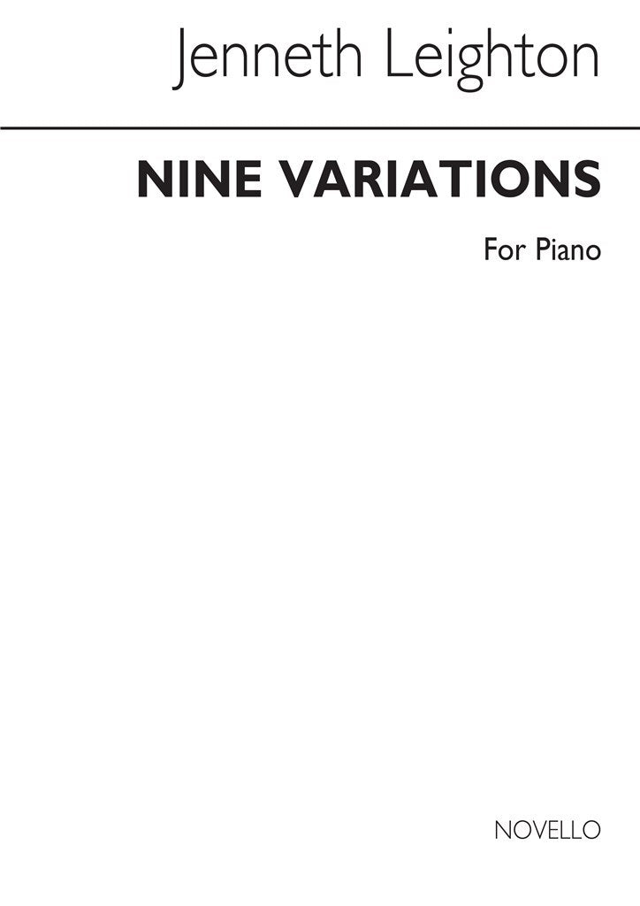 Nine Variations Op. 36 for Piano