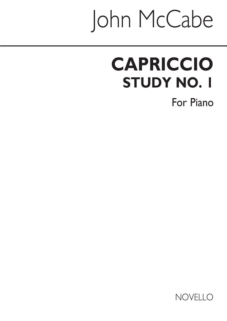 Capriccio Study No.1 for Piano