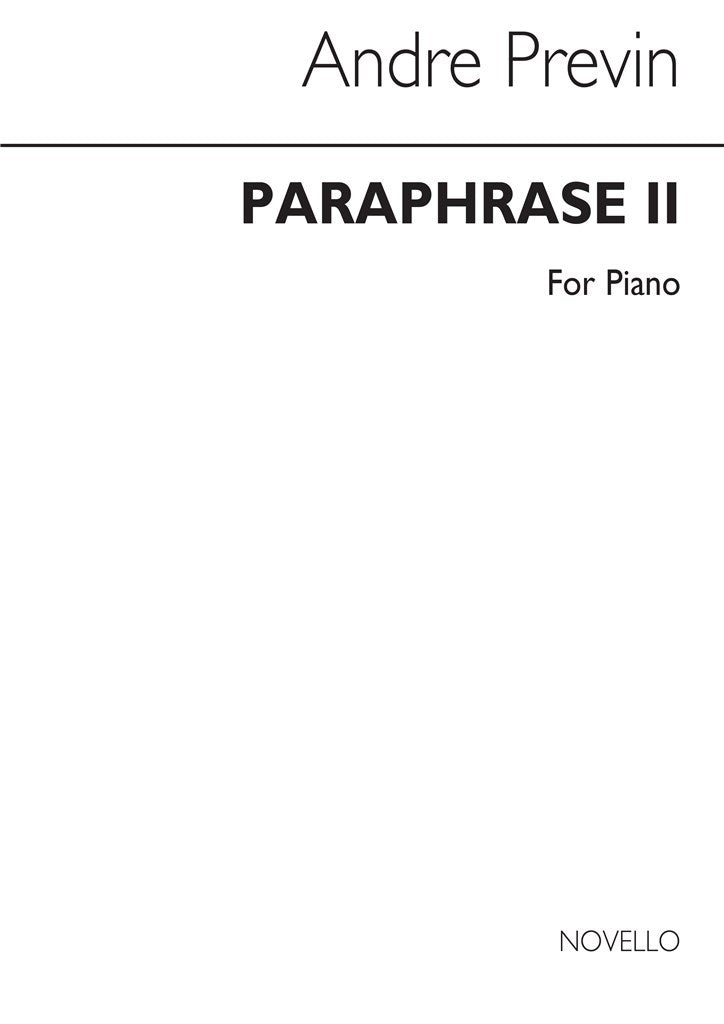 Paraphrase for Piano