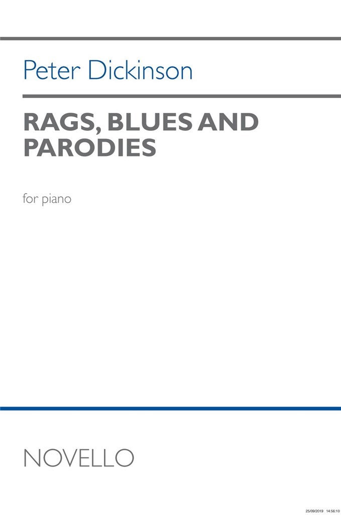 Rags, Blues and Parodies For Piano