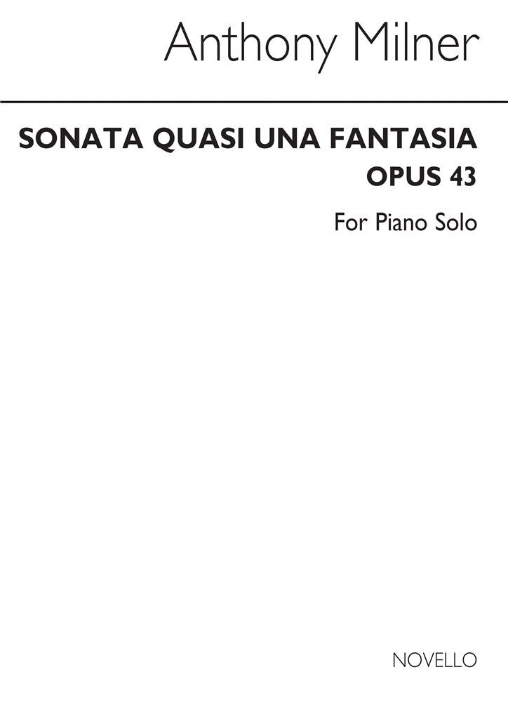 Sonata Quasi Una Fantasia Op.43 For Piano