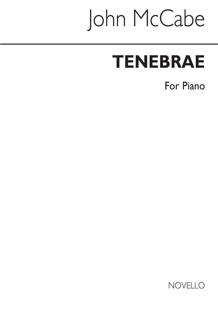 Tenebrae For Piano