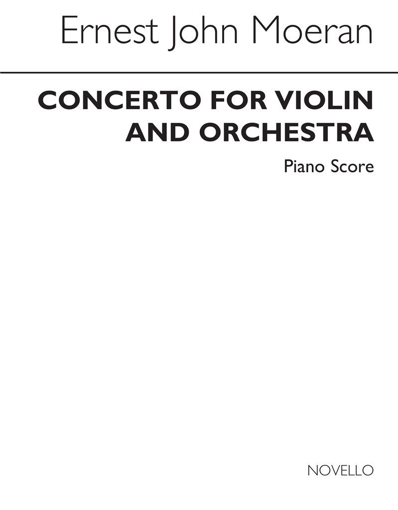 Concerto For Violin (Violin/Piano)