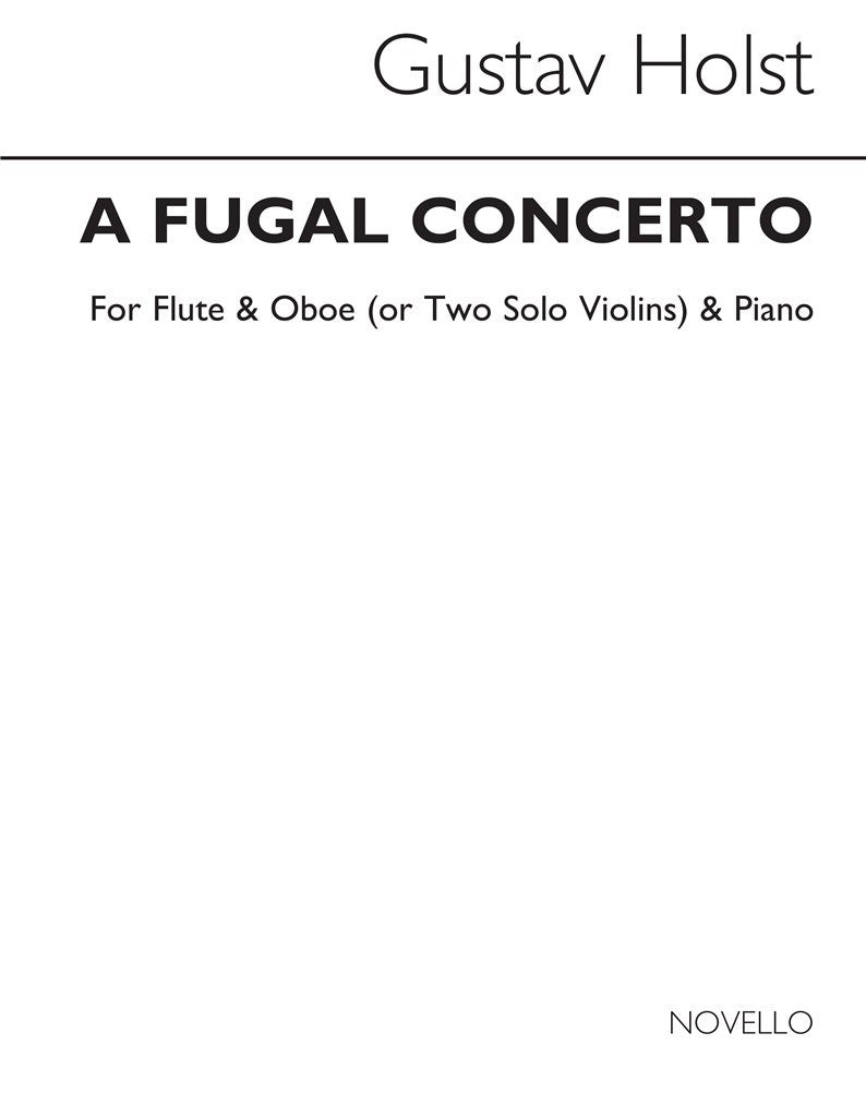 Fugal Concerto Op.40 No.2 (Flute Oboe and Piano)