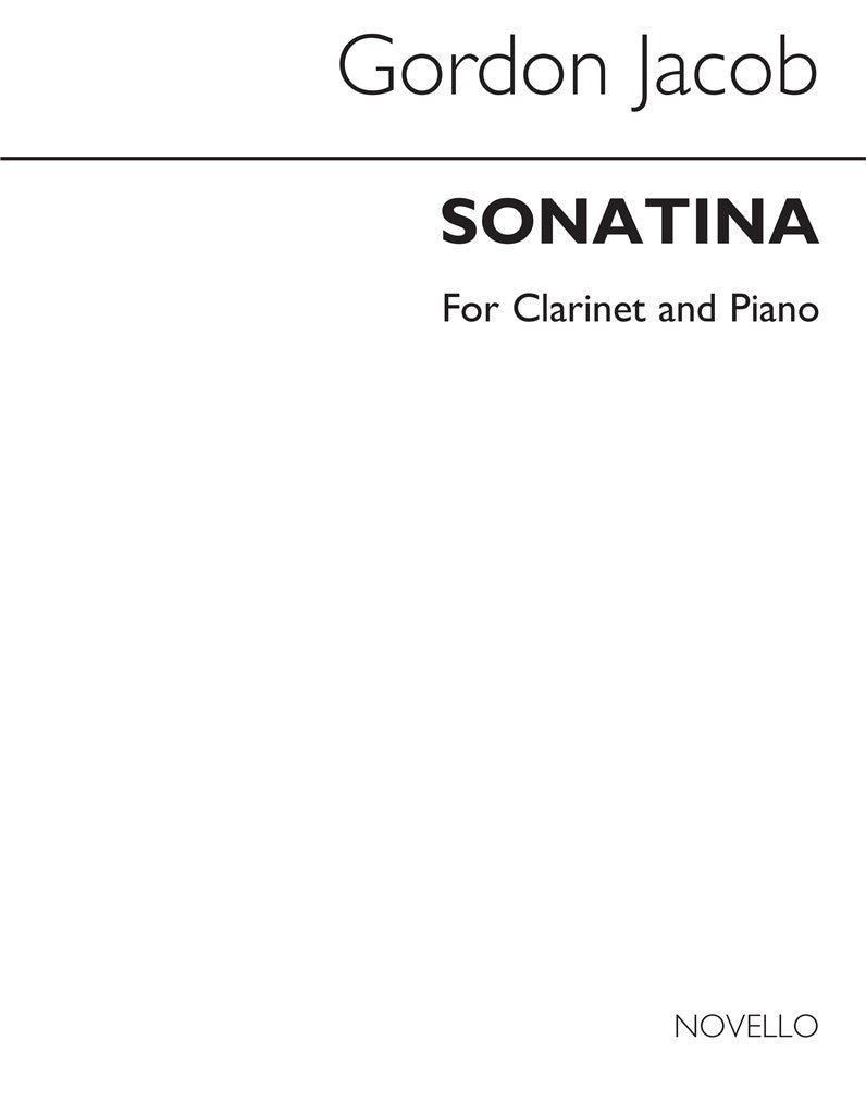 Sonatina For Viola and Piano (Clarinet and Piano)