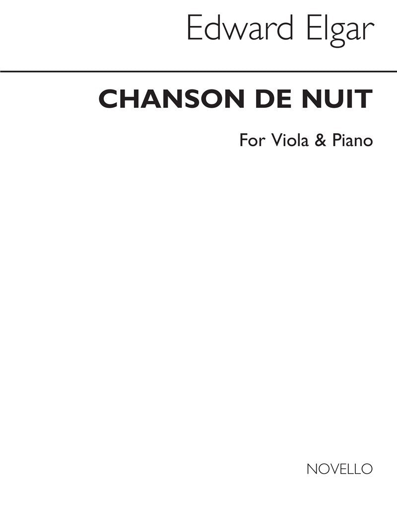 Chanson de Nuit (Viola and Piano)